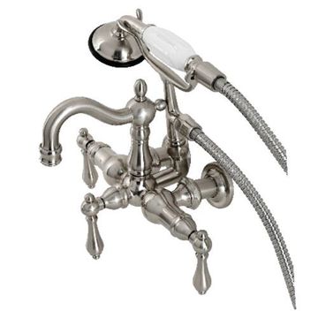 Restorers Heritage CA1007TX 3 3/8 Inch Tub Wall Mount Clawfoot Faucetimage