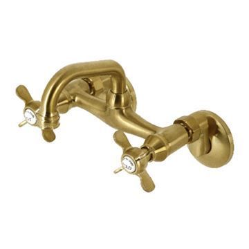Restorers Kingston KS112 Two Handle Wall Mount Bar Faucetimage