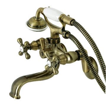 Restorers Kingston KS226 Wall Mount Tub Faucet & Hand Showerimage