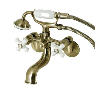 Restorers Kingston KS226PX Wall Mount Clawfoot Tub Faucet & Showerimage