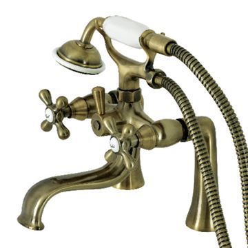 Restorers Kingston KS228 Deck Mount Clawfoot Tub Faucet & Hand Showerimage