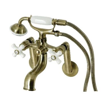 Restorers Kingston KS229PX Tub Wall Mount Clawfoot Faucet & Showerimage