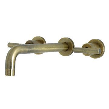Restorers Manhattan KS802CML Two Handle Wall Mount Bath Tub Faucetimage