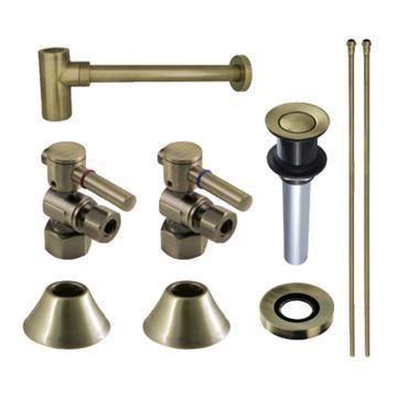 Restorers Modern Plumbing Sink Trim Kit with Bottle Trap and Drainimage