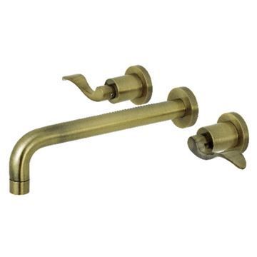 Restorers NuWave KS802DFL Two Handle Wall Mount Bath Tub Faucetimage