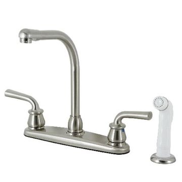 Restorers Restoration KB71RXL 8 Inch Kitchen Faucet & White Sprayerimage