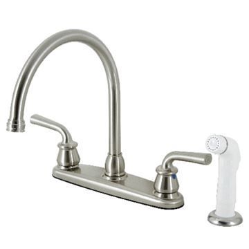 Restorers Restoration KB72RXL 8 Inch Kitchen Faucet & White Sprayerimage