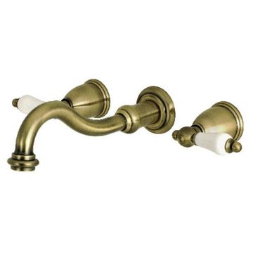 Restorers Restoration KS302PL Two Handle Wall Mount Tub Faucetimage