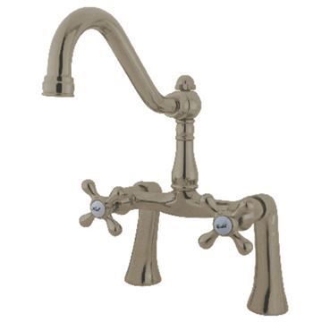 Restorers Restoration KS323AX 7 Inch Deck Mount Clawfoot Tub Faucetimage