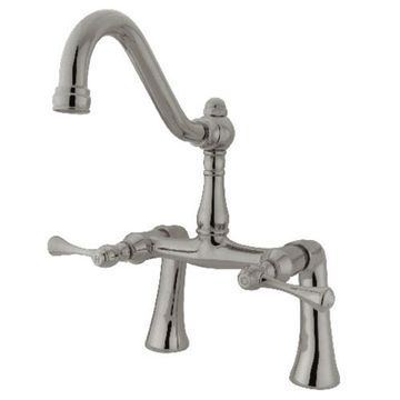 Restorers Restoration KS323BL 7 Inch Deck Mount Clawfoot Tub Faucetimage