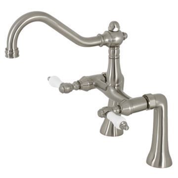 Restorers Restoration KS323PL 7 Inch Deck Mount Clawfoot Tub Faucetimage