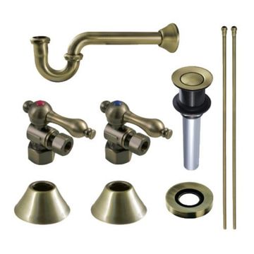 Restorers Traditional Plumbing Sink Trim Kit with P Trap & Drainimage