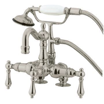 Restorers Vintage CC1013TX 3 3/8 Inch Deck Mount Clawfoot Faucetimage