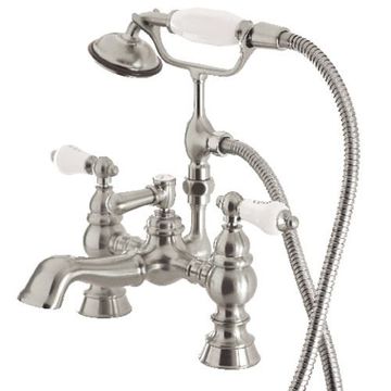 Restorers Vintage CC1154TX 7 Inch Deck Mount Tub Faucet & Hand Showerimage