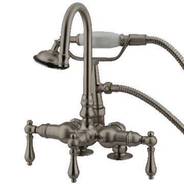 Restorers Vintage CC13TX 3 3/8 Inch Deck Mount Tub Faucet & Showerimage