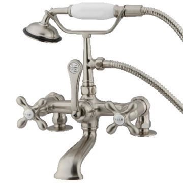 Restorers Vintage CC209TX 7 Inch Deck Clawfoot Tub Faucet & Showerimage
