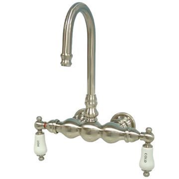 Restorers Vintage CC3T 3 3/8 Inch Wall Mount Tub Faucetimage