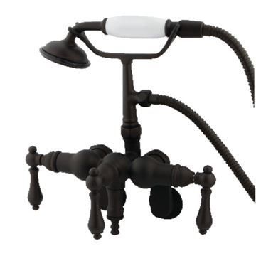 Restorers Vintage CC419TX Adjustable Wall Mount Tub Faucetimage