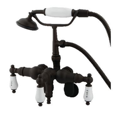 Restorers Vintage CC423TX Adjustable Wall Mount Tub Faucet & Showerimage