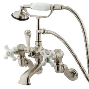 Restorers Vintage CC465TX Wall Mount Adjustable Tub Faucet & Showerimage
