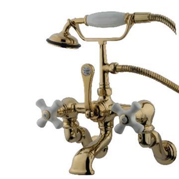 Restorers Vintage CC465TX Wall Mount Clawfoot Tub Faucet & Showerimage