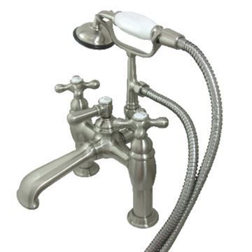 Restorers Vintage CC609TX 7 Inch Deck Mount Tub Faucet & Showerimage