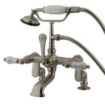 Restorers Vintage CC653TX 7 Inch Adjustable Deck Mount Tub Faucetimage