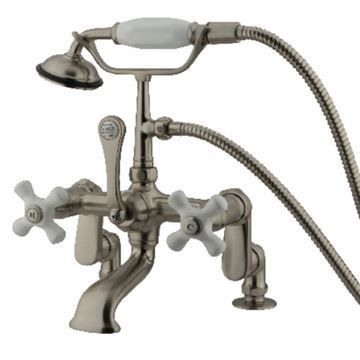 Restorers Vintage CC659TX 7 Inch Adjustable Deck Mount Tub Faucetimage