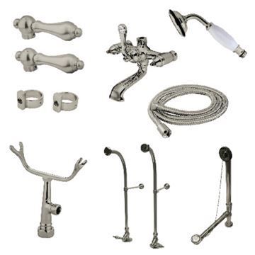 Restorers Vintage CCK517AL Freestanding Tub Faucet Comboimage
