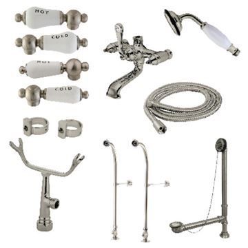 Restorers Vintage CCK517CPL Freestanding Tub Faucet Comboimage