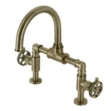 Restorers Webb KS217RKX Bridge Lavatory Sink Faucet & Push Pop-Upimage