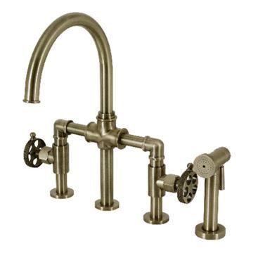 Restorers Webb KS233RKX Bridge Kitchen Faucet & Sprayerimage