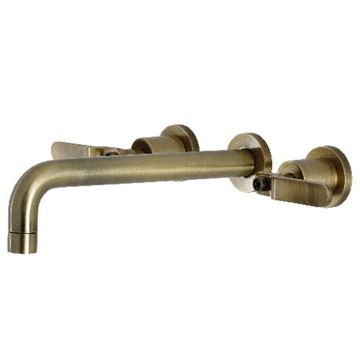 Restorers Whitaker KS802KL Two Handle Wall Mount Bath Tub Faucetimage