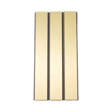 Restorers 3/4 Inch Trapezoid Brushed Brass Tambour Panelimage
