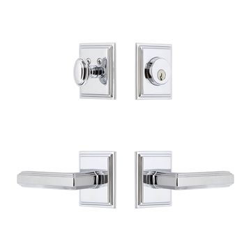 Grandeur Carre Square Concealed Screw Entry Set - Carre Leverimage