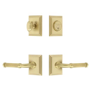 Grandeur Carre Square Concealed Screw Entry Set - Soleil Leverimage