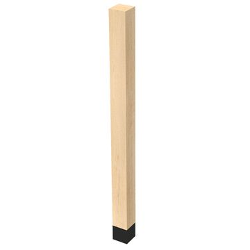 Designs of Distinction 3 x 42 1/4 Square Column - Flat Blackimage