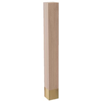 Designs of Distinction 4 x 35 1/4 Square Column - Polished Brassimage