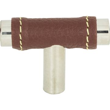 Atlas Homewares Zanzibar Brown Leather Knobimage