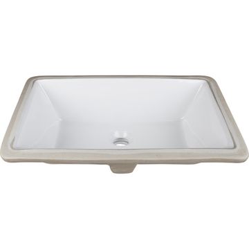 Hardware Resources 18 1/2 Inch Rectangle Undermount Bath Sink & Overflowimage