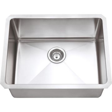 Hardware Resources 23 Inch Handmade Stainless Single Bowl Kitchen Sinkimage
