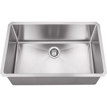 Hardware Resources 30 Inch Handmade Stainless Single Bowl Kitchen Sinkimage