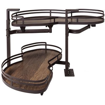 Hardware Resources Bronze & Walnut Blind Corner Swingoutimage