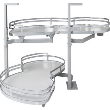 Hardware Resources Chrome & White Blind Corner Swingoutimage