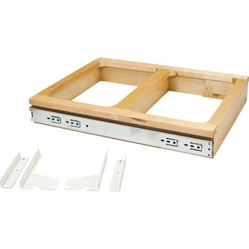 Hardware Resources Double 50 Quart Top Mount Trashcan Pulloutimage