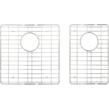Hardware Resources Grid Set - 32 Inch Handmade 60/40 Double Kitchen Sinkimage