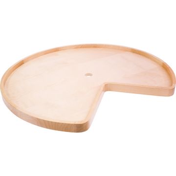 Hardware Resources Kidney Wood Lazy Susan Individual Shelf with Holeimage