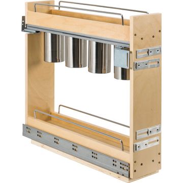 Hardware Resources No Wiggle Utensil Bin Soft Close Base Cabinet Pulloutimage
