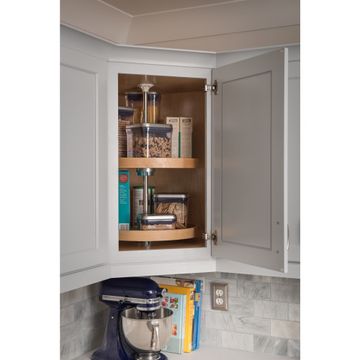 Hardware Resources Round Three Shelf Wood Lazy Susan Setimage