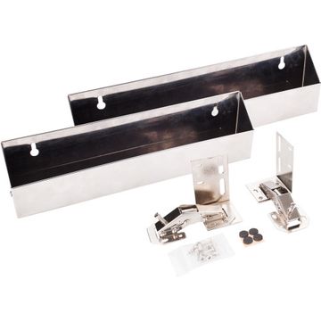Hardware Resources Slim Stainless Steel Tip Out Tray Kit - Sink Frontimage